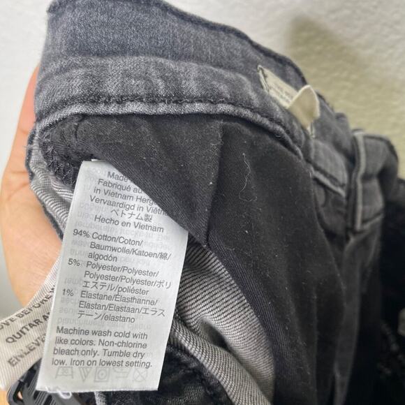 Madewell Womens Jeans Size 28 The Perfect Vintage Crop Jean Faded Black Denim - Picture 4 of 13